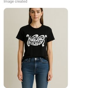 Lotus Black Tee |  Large T-Shirt | Casual Wear